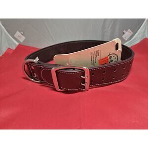 💥 Bond & Co. Brown Leather Collar New Big Dogs 90 -140lbs A3
